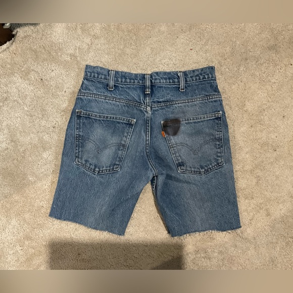 VINTAGE ORANGE TAB Levis’s Shorts - Picture 9 of 12